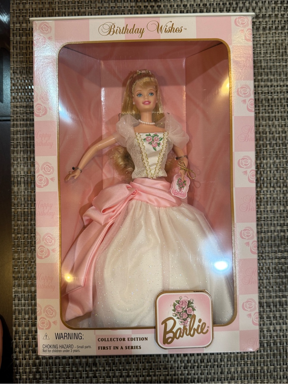 Barbie Birthday Wishes Doll - Pink & White Ball Gown
